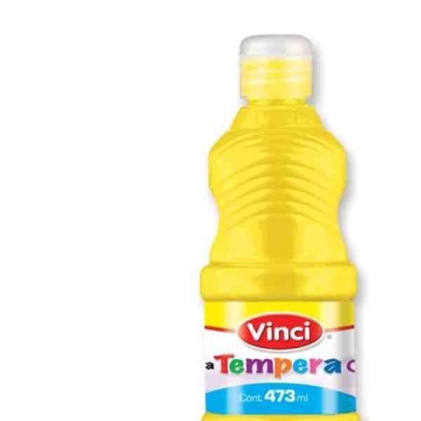 PINTURA TEMPERA VINCI 473ML. AMARILLO FLUOR. C.12